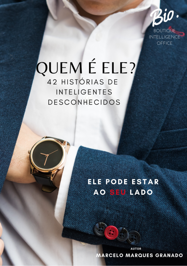 Capa do Livro #05: QUEM É ELE? 42 Histórias de Inteligentes Desconhecidos. Livros do Portfólio de Inteligência Infinita