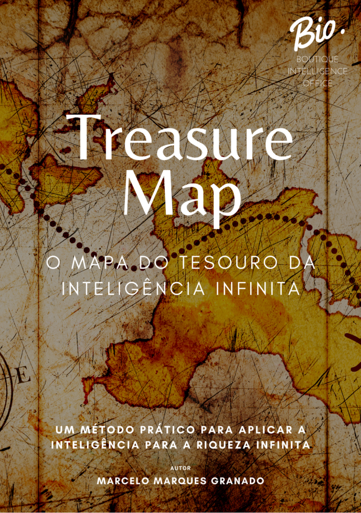 Capa do Livro #06: TREASURE MAP, O Mapa do Tesouro da Inteligência Infinita. Livros do Portfólio de Inteligência Infinita