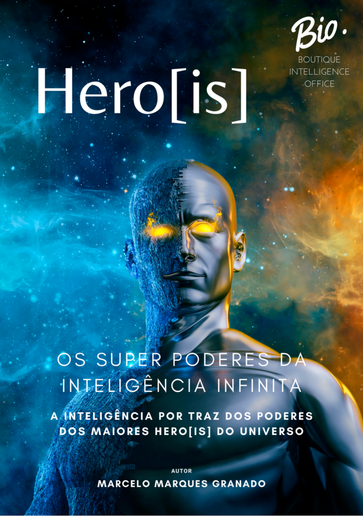 Capa do Livro #07: HERO[IS], Os Super Poderes da Inteligência Infinita. Livros do Portfólio de Inteligência Infinita