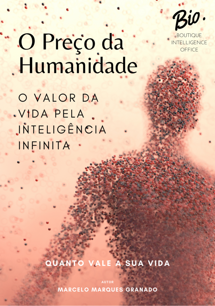 Capa do Livro #13: O PREÇO DA HUMANIDADE, O Valor da Vida pela Inteligência Infinita. Livros do Portfólio de Inteligência Infinita