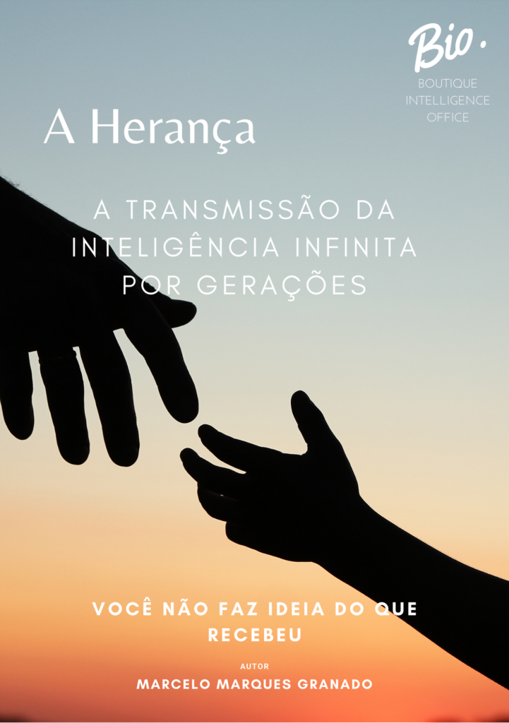 Capa do Livro #19: A HERANÇA, A Transmissão da Inteligência Infinita por Gerações. Livros do Portfólio de Inteligência Infinita